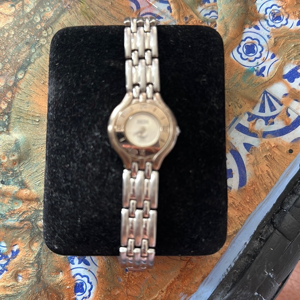 MCM woman’s watch silver with gold tone
